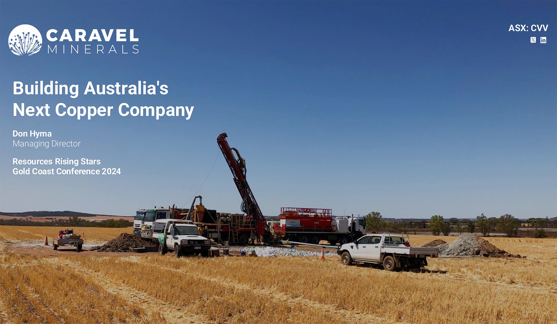 Caravel Minerals CVV RRS Conference 2024 GoldCoast